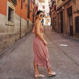 Indah Pink Maxi Dress